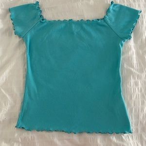blue blouse by Hollister